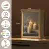 Kaarsen - Stilleven - Rustiek - Boeken Light Box met kabel (Tafellamp) klein -USP_NL