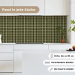 Ritmisch - Effect - Groen keuken achterwand 2 middel 871 -sfeer4_DE
