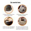 Bruin - Grijs - Patroon Inductie beschermer vinyl 3mm klein 276 -zzzzzzz-td-werking