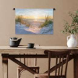 Strand - Zon - Duin - Gras - Zand - Horizon Wandkleed katoen klein -sfeer6