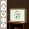 Bloemen - Ovaal - Strepen - Groen Light Box met batterij (Wandlamp) middel -USP_websiteoverzichtNL
