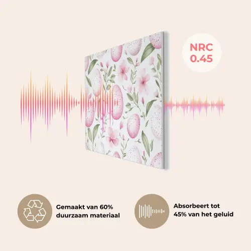 Patroon - Eieren - Roze - Pasen PET vilt klein -USP_NL