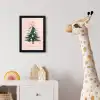 Christmas Season - Kerst - Kerstboom - Roze fotolijst zwart zonder passe partout klein -usfeer4_kinderkamer