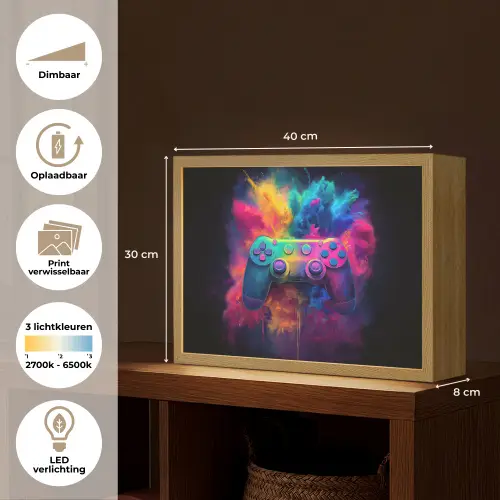 Controller - Neon - Explosie - Kleurrijk Light Box met batterij (Wandlamp kind) middel -USP_websiteoverzichtNL