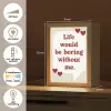 Quote - Tekstballon - Hartjes Light Box met kabel (Tafellamp) klein -USP_NL