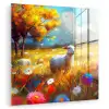 Schaap - Weide - Bloemen plexiglas 5mm klein -zzzproduct_nieuw
