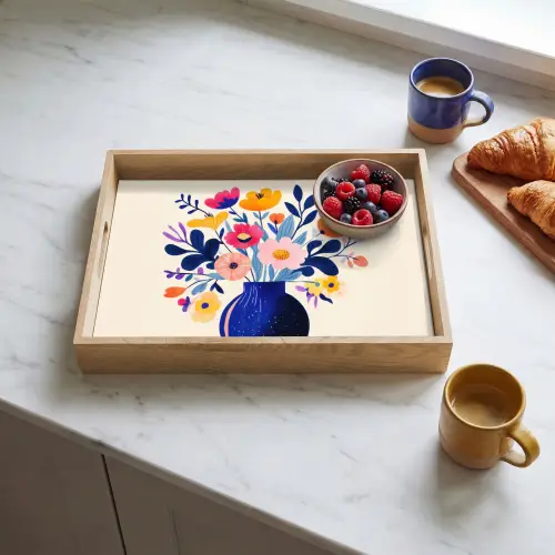 Vaas - Bloemen - Boeket Dienblad Rechthoek middel -sfeer2