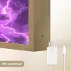 Paars - Bliksem - Wolken Light Box met batterij (Wandlamp) middel 907 -USP_websiteoplaadbaarNL