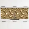 Druppels - Organisch - Goud keuken achterwand 2 middel 871 -3d
