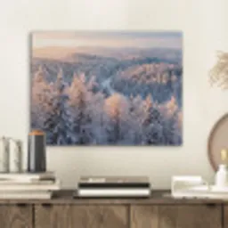 Bos - Bergen - Goud - Winter - Warm PET vilt klein -sfeer1