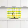 Geel - Patroon - Zomer keuken achterwand 2 middel 865 -3d
