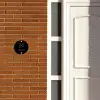 Zwart vlak - Klassiek Naambord Rond klein -sfeer3-rond-XS