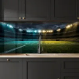 Voetbal - Stadion - Nacht - Modern keuken achterwand 2 middel -sfeer1