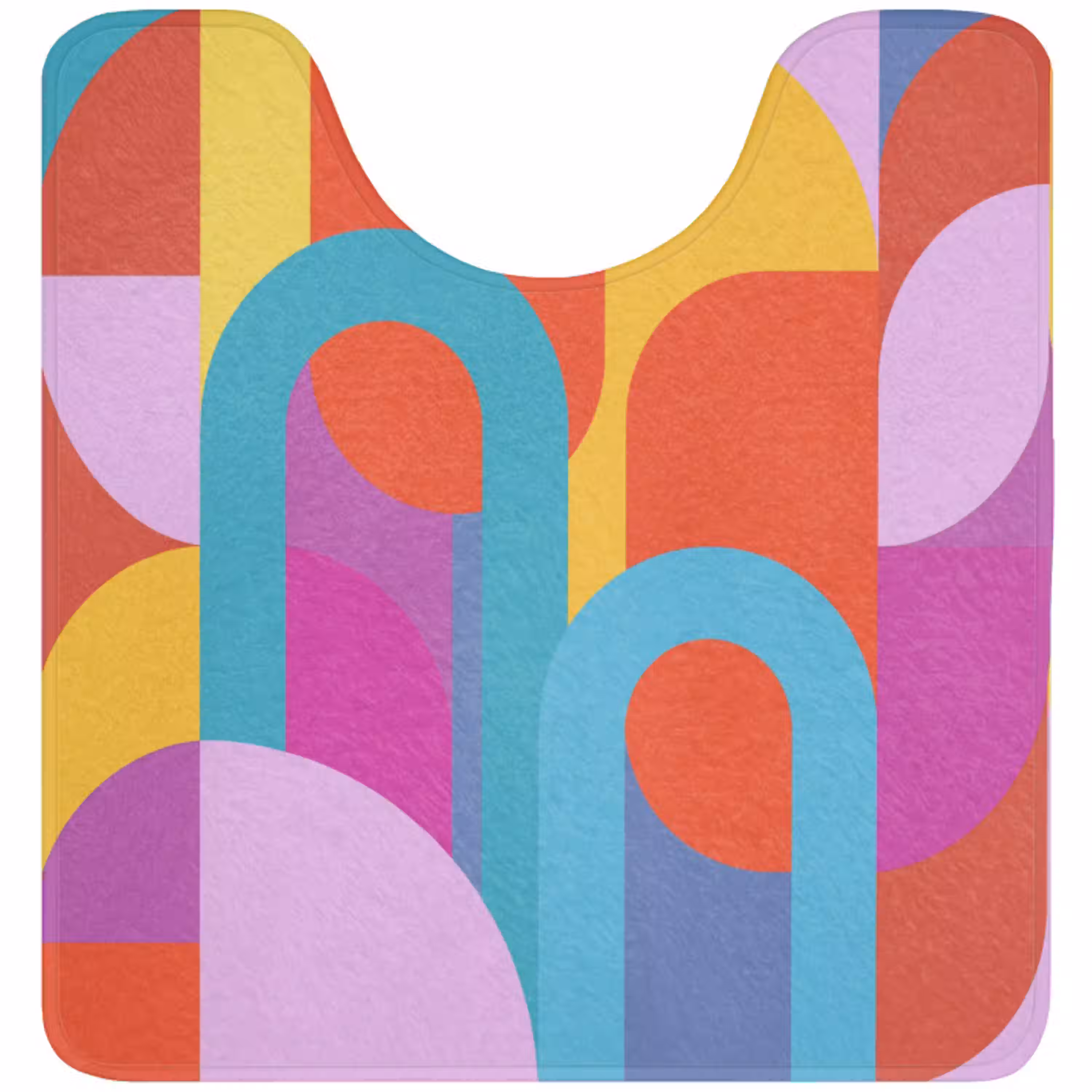 Abstract - Geometrie - Kleurrijk - Modern - Kunst WCmat U-uitsnede middel -3d