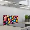 Kleurrijk - Paaseitjes - Spetters keuken achterwand spatscherm klein -3d_schuin