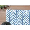 Patroon - Streep - Blauw muismat rubber klein 262 -closeup