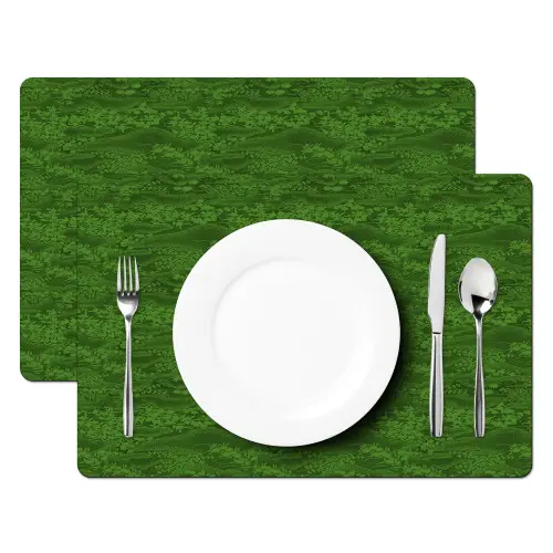 Struiken - Groen - Landschap Placemat vinyl groot 368 -zzsfeer2_Kitchenyeah-website