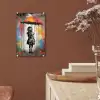 Meisje - Kunst - Paraplu - Graffiti - Kleuren - Muur plexiglas 5mm klein -sfeer5