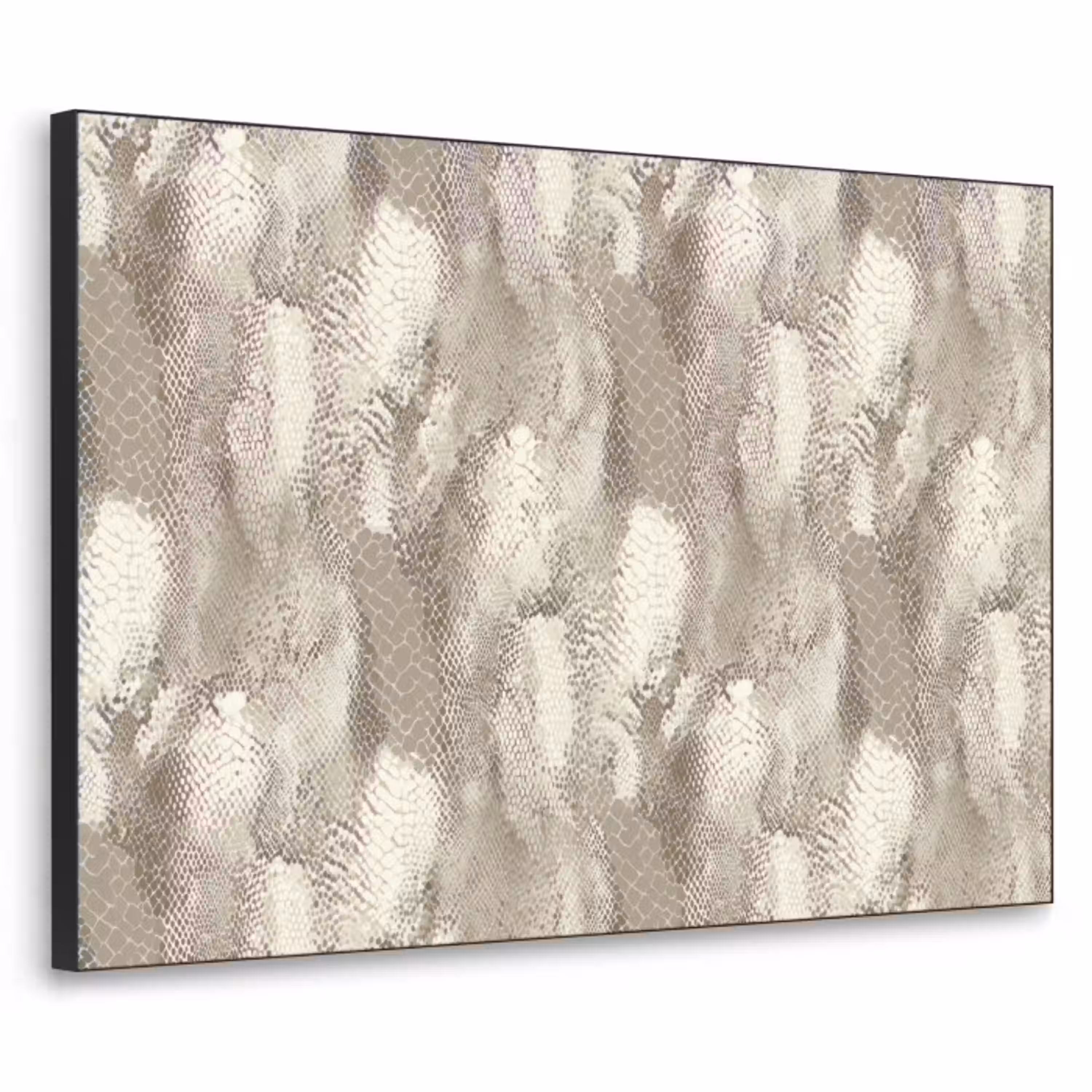 Slang - Textuur - Zand Textielframe zwart klein 947 -3d