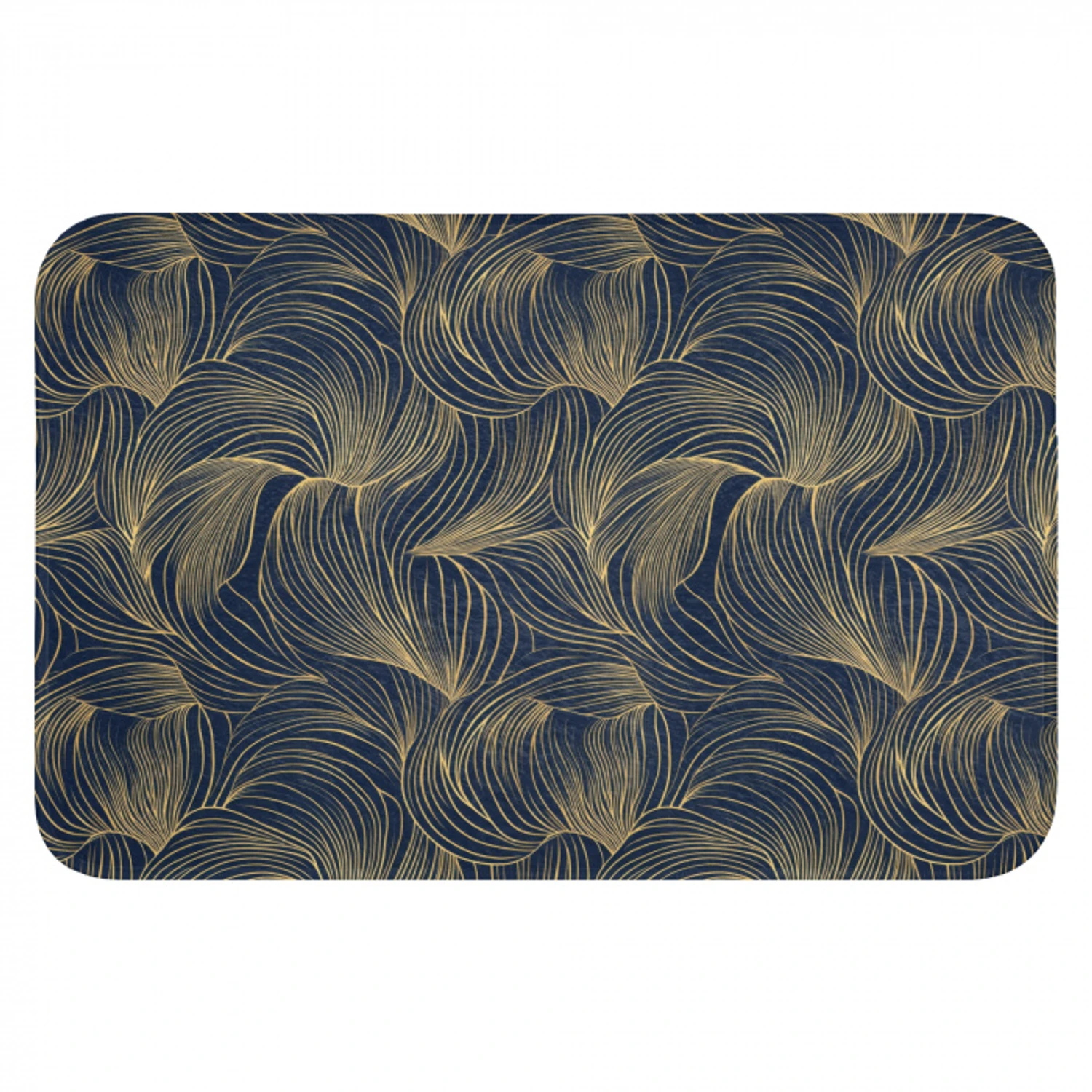 Abstract - Lijnen - Blauw - Goud WCmat klein 1009 -3d