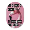 Flamingo - Roze - Vogel - Decoratie Wandcirkel Ovaal Forex klein -3d
