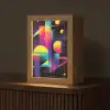 Abstract - Vormen - Kleurrijk - Lijnen Light Box met kabel (Tafellamp) klein -z3d_website