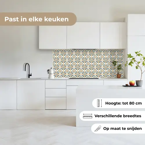 Patroon - Klassiek - Kleurrijk keuken achterwand 2 middel 871 -sfeer4_NL