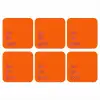 See te good - Paars - Oranje onderzetter kurk middel -3d