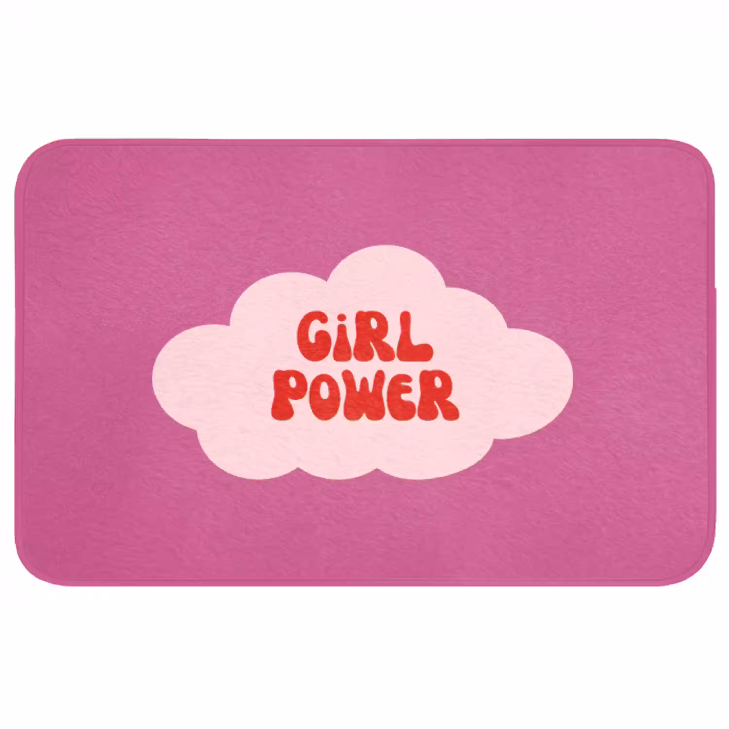 Girl power - Wolk - Roze Badmat middel -3d
