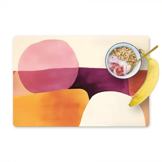 Vormen - Abstract - Kleurrijk Placemat vinyl groot -zzzproduct_Kitchenyeah-website