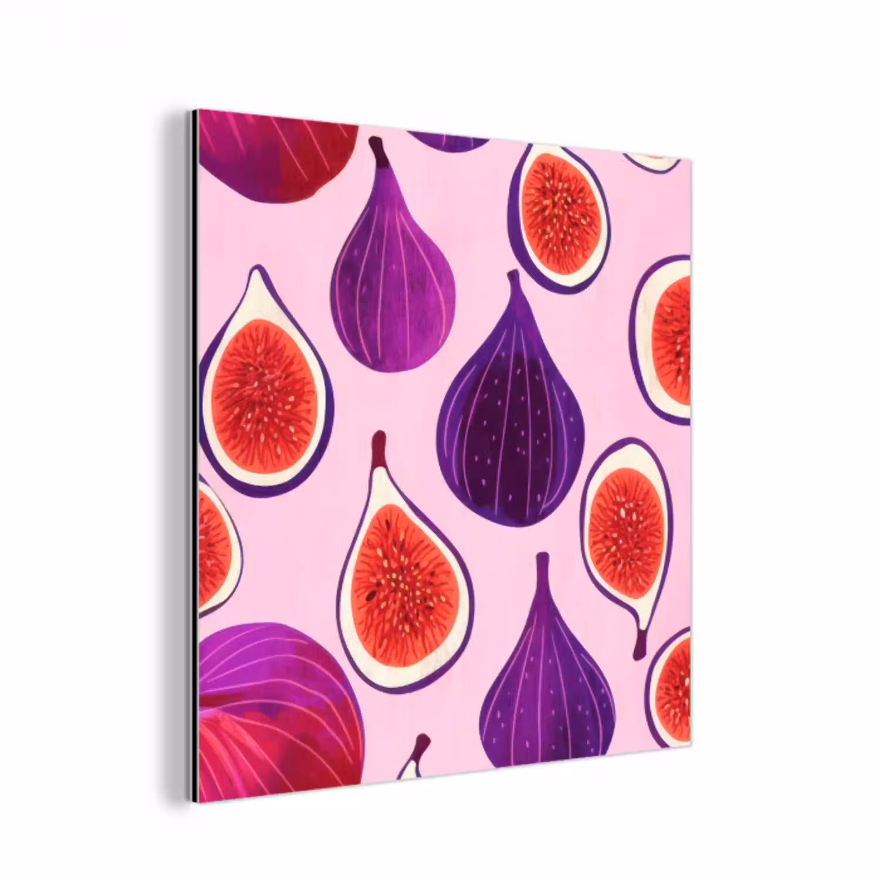 Vijgen - Roze - Paars aluminium wit klein -3d