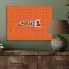 Cool - Stippen - Oranje PET vilt klein -sfeer2