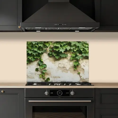 Klimop - Muur - Groen keuken achterwand spatscherm klein -sfeer1
