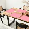 Licht roze - Pastel - Stippen Placemat vinyl groot -zzsfeer4_Kitchenyeah-website