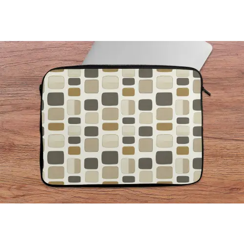 Blokken - Vintage - Grijs laptophoes neopreen klein 279 -tafel
