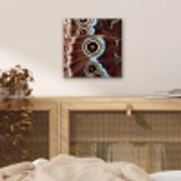 Vleugels - Vlinder - Blauw aluminium wit klein -sfeer3