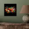 Groente - Peper - Knoflook - Graffiti - Verf - Kleurrijk aluminium wit klein -sfeer2