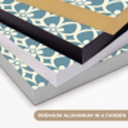 Patroon - Symmetrisch - Blauw Textielframe zwart klein 947 -USP_kleurenDE