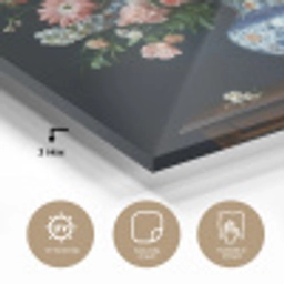 Hout - Vaas - Kleuren - Bloemen plexiglas 5mm klein -sfeer2