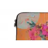 Portret - Vrouw - Abstract - Bloemen laptophoes neopreen klein -detail