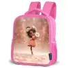 Bloemenfee met madeliefjes in een roze bloesemdroom Kinderrugzak - Roze middel -schuin