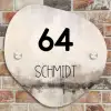 Geschilderd - Modern Naambord Organisch middel -sfeer10