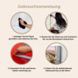 Tulpen - Landschap - Roze keuken achterwand 2 middel -gebruiksaanwijzing_DE