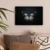 Vlinder - Monochroom - Balans canvas 2cm klein -sfeer1