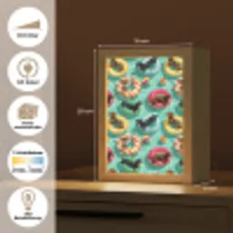 Teckels - Zwembad - Kleurrijk Light Box met kabel (Tafellamp) klein 925 -USP_websiteoverzichtDE