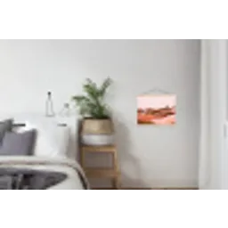 Heuvellandschap - Grafisch - Terracotta textielposter latten blank klein -woonkamer