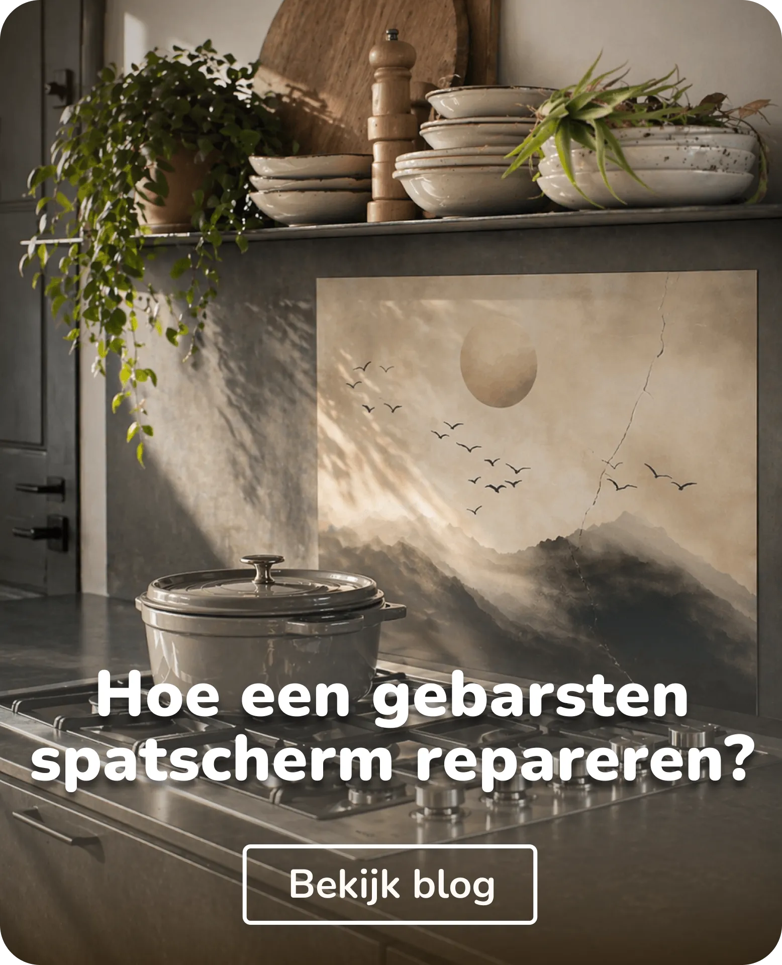 hoe gebarsten spatscherm repareren