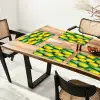 Citroenen - Geel - Groen - Druppels Placemat vinyl groot 368 -zzsfeer4_Kitchenyeah-website
