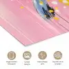 Vogel - Roze - Geel - Blauw poster papier klein -closeup_NL