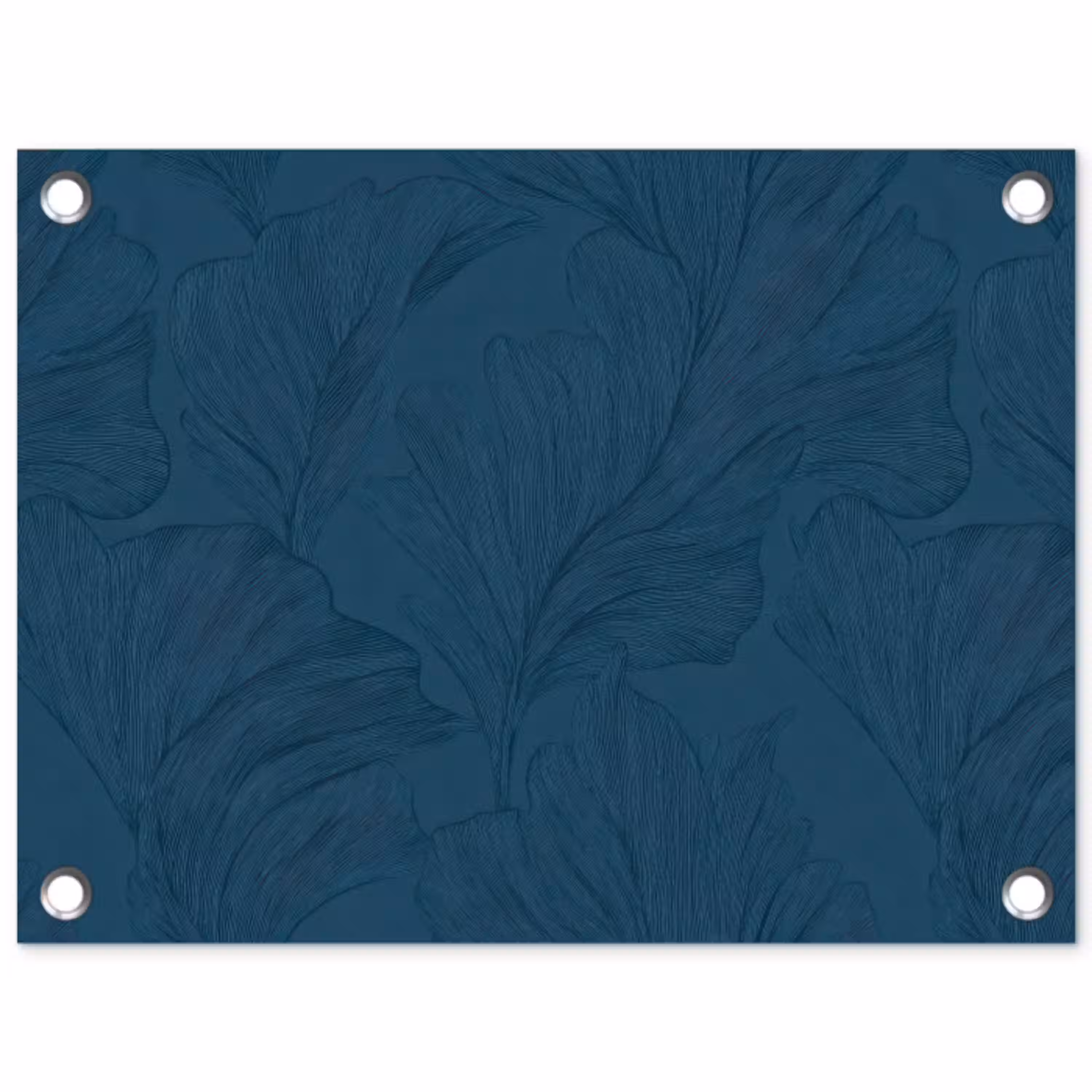 Abstract - Patroon - Donkerblauw - Elegant tuinposter los doek klein 239 -3d